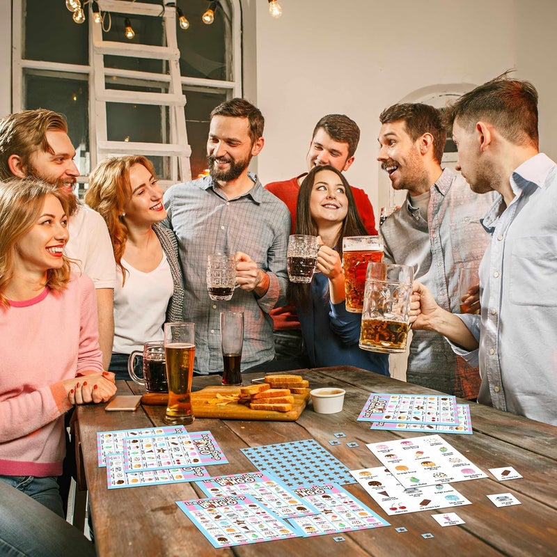 Disfuco Summer Party Games - Ice Cream Bingo Cards for Adults, Baby Shower Games, 24 Players - Image 4